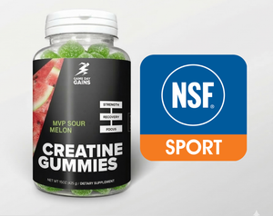 100 Bottles - Creatine Gummies MVP Sour Melon Bulk Purchase